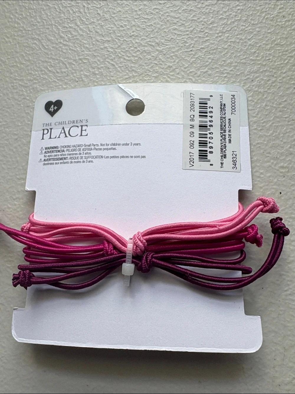Claire's Pink and Green Kids Bracelet & Charm Set